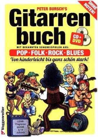 Gitarrenbuch, m. Audio-CD u. DVD. Bd.1