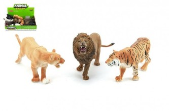 Zvířátka plast 10cm asst 6 druhů 12ks v boxu