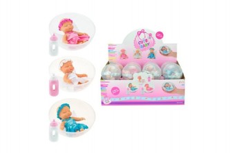 Miminko panenka v kouli plast 10cm asst 16ks v boxu