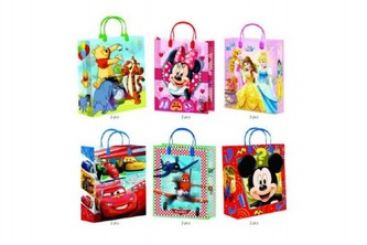 Dárková taška PVC 18,5x25x8cm, 6 druhů - 1 kus