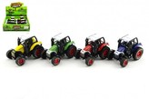 Traktor kov 9cm na zpětné natažení, 4 barvy - 1 kus