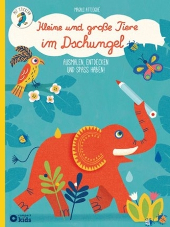 Kleine und große Tiere im Dschungel