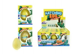 Vejce líhnoucí a rostoucí lama plast 6cm asst 2 barvy v krabičce 7x10x5cm 12ks v boxu