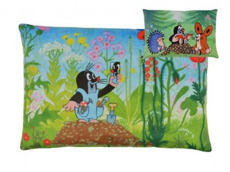 Polštář Krtek 32x21cm asst 2 druhy v sáčku 0+