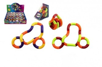 Hlavolam had plast 5cm asst mix barev v krabičce 24ks v boxu