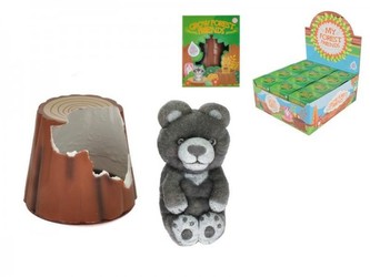 Zvířátko lesní rostoucí z kmene stromu, 6 druhů, v krabičce 8x10x7cm - 1 kus