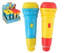Mikrofon s ozvěnou plast 24cm, 2 barvy - 1 kus