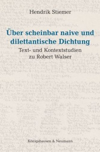 Über scheinbar naive und dilettantische Dichtung