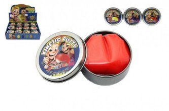 Hmota/modelína 40g inteligentní skákací 6cm mix barev v plechové krabičce 24ks v boxu - 1 kus