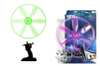 Vystřelovač vrtulky plast 30cm asst 2 barvy na kartě