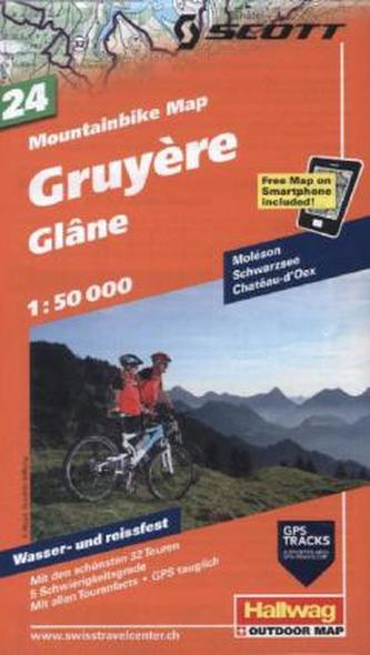 Hallwag Outdoor Map Gruyère - Glane