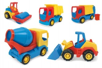 Auto stavební Tech truck plast 25cm, 5 druhů Wader - 1 kus