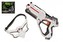 Territory laser game single set (1 pistole, 1 maska) plast 40 x 38 cm na baterie, 2 barvy (1ks v krabici)