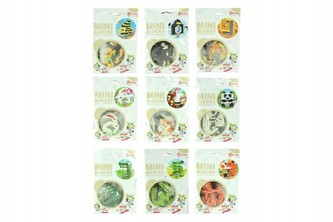 Stavebnice mini zvířátka plast asst mix druhů v sáčku 11x16x1cm