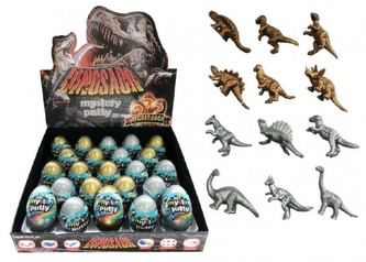 Sliz - hmota vejce dinosaurus 7cm - 1 kus