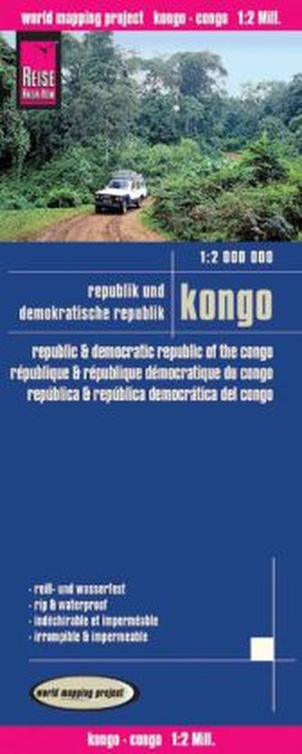 World Mapping Project Republik und Demokratische Republik Kongo. Republic & Democratic Republic of the Congo. République & Répub
