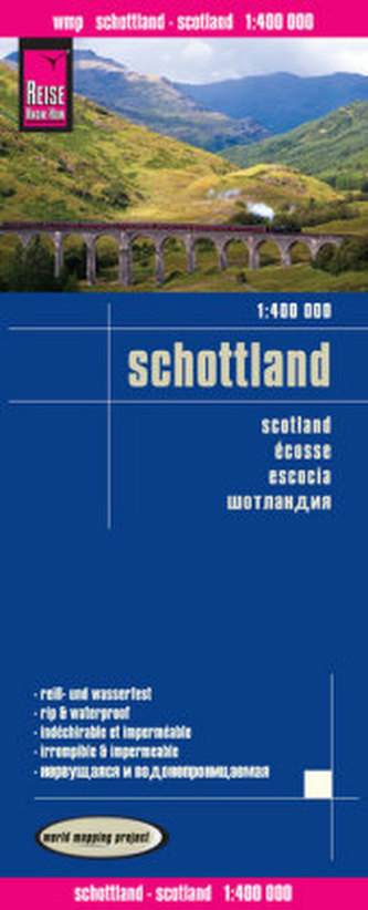 World Mapping Project Reise Know-How Landkarte Schottland (1:400.000). Scotland / Écosse / Escocia
