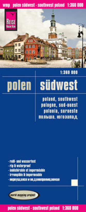 World Mapping Project Reise Know-How Landkarte Polen, Südwest (1:360.000)