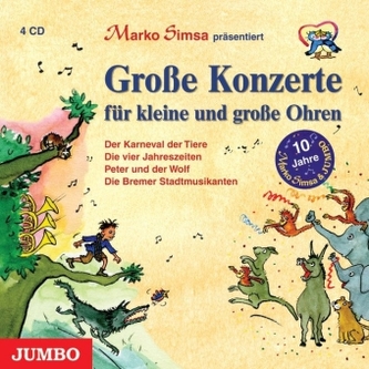 Große Konzerte für kleine Ohren, 4 Audio-CDs