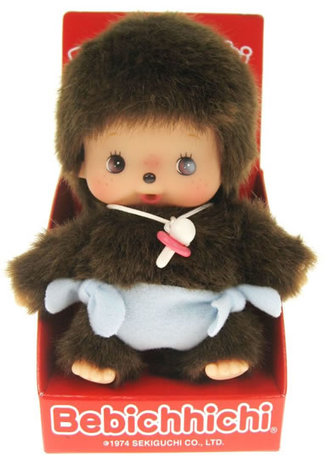 Monchhichi 15cm - chlapec modré nohavičky