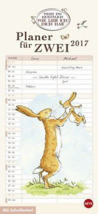 Weißt du eigentlich wie lieb ich dich hab? Planer für zwei 2017