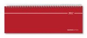 Tisch-Querkalender rot 2017