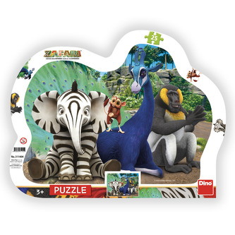 Puzzle Zafari kontúra 25 dielikov