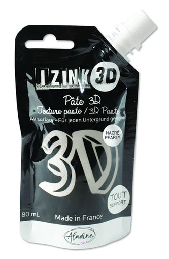 IZINK 3D reliéfní pasta 80 ml/silver, stříbrná IZINK 3D reliéfní pasta 80 ml/silver, stříbrná