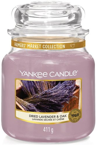 Yankee Candle sušená levanduľa a dub 411g