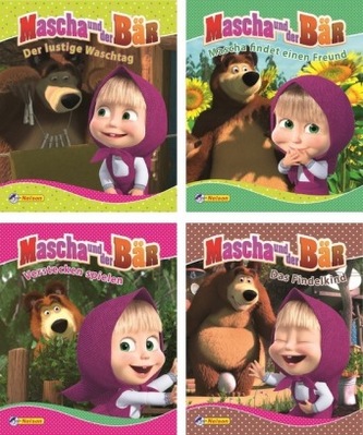 Nelson Mini-Bücher: Mascha und der Bär, Nr.1-4