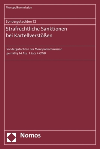 Strafrechtliche Sanktionen bei Kartellverstößen