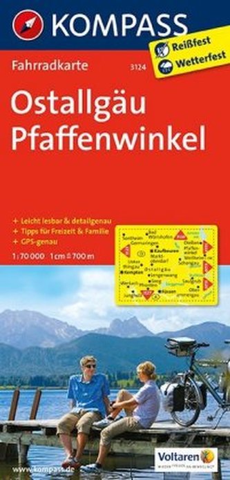 Kompass Fahrradkarte Ostallgäu, Pfaffenwinkel