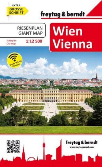 Freytag & Berndt Stadtplan Riesenplan Wien 1:12.500. Plano gigante Viena. Reuze kaart Wenen, Giant map Vienna; Plan géant Vienne