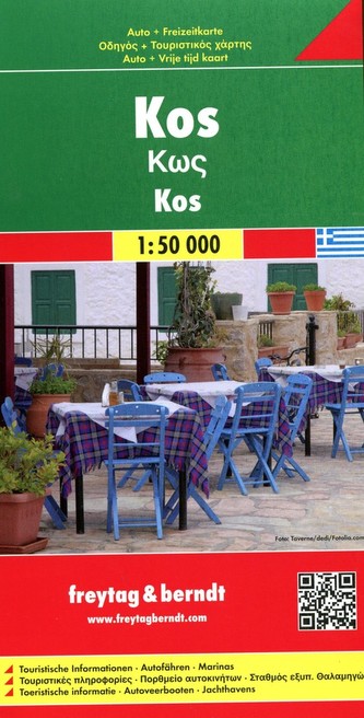 Freytag &amp; Berndt Autokarte Kos 1 : 50.000. Cos. Coo