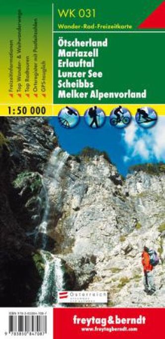 Freytag & Berndt Wander-, Rad- und Freizeitkarte Ötscherland, Mariazell, Erlauftal, Lunzer See, Scheibbs, Melker Alpenvoland