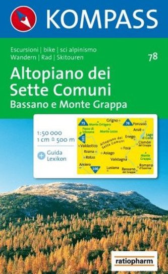 Kompass Karte Altopiano dei Sette Comuni