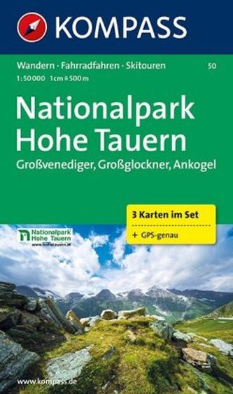 Kompass Karte Nationalpark Hohe Tauern, 3 Bl.