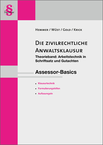 Die zivilrechtliche Anwaltsklausur