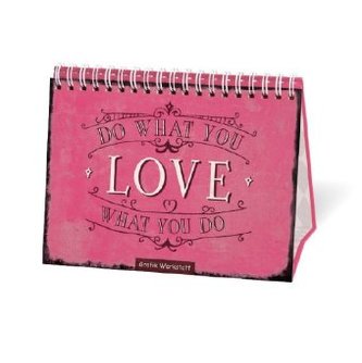 Do what you love, Aufstellbuch