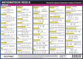 Mathematische Regeln, Info-Tafel