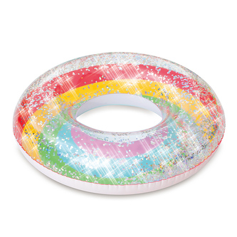 Duhový kruh se třpytkami