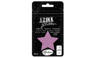 Třpytky IZINK Glitter velikost M - růžová, 60 ml