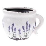 Keramický obal na kvetináč - Levanduľa 14 cm