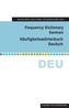 Frequency Dictionary German, w. CD-ROM