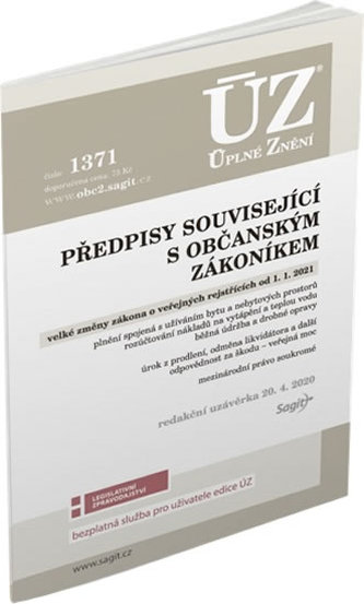 ÚZ 1371 Předpisy související s občanským zákoníkem, Veřejné rejstříky ÚZ 1371 Předpisy související s občanským zákoníkem, Veřejné rejstříky