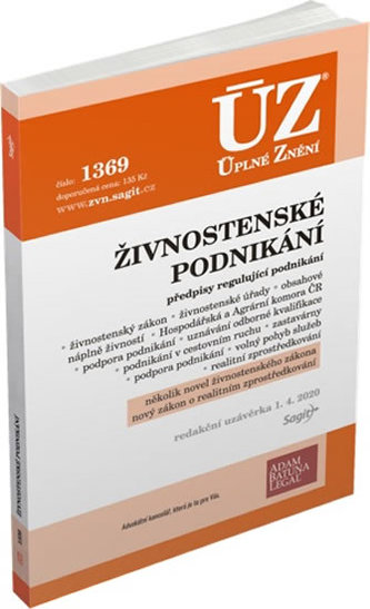 ÚZ 1369 Živnostenské podnikání, volný pohyb služeb, podpora podnikání