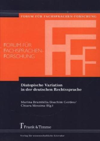 Diatopische Variation in der deutschen Rechtssprache
