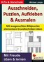 Ausschneiden, Puzzeln, Aufkleben & Ausmalen