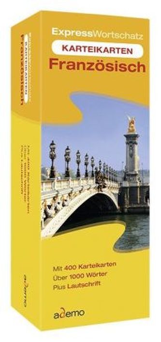 Expresswortschatz Französisch, Karteikarten in Lernbox