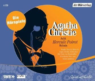 Acht Hercule Poirot Krimis, 4 Audio-CDs